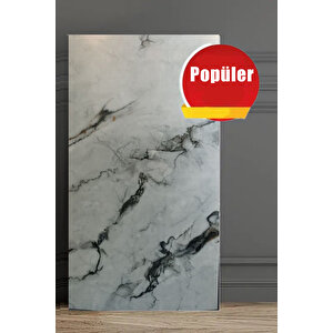 30x60 Cm Sedef Mermer Desenli Kendinden Yapışkanlı Seramik Köpük Banyo WC Kaplama PVC Duvar Paneli