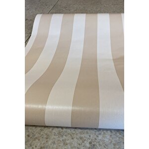 Krem Çizgili Yerli Duvar Kağıdı 1908