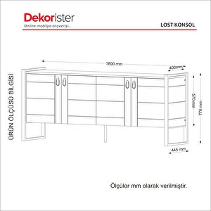 Dekorister Lost Konsol Ceviz