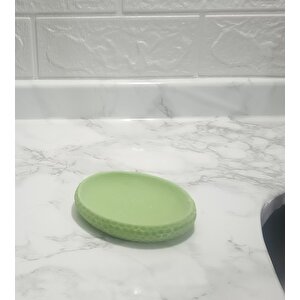 Sabunluk Yeşil Petek Desenli Banyo Aksesuarı