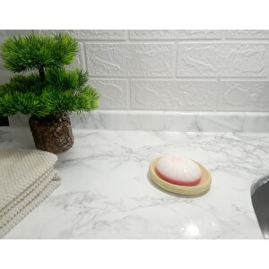 Sabunluk Sarı Petek Desenli Banyo Aksesuarı