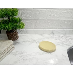 Sabunluk Sarı Petek Desenli Banyo Aksesuarı