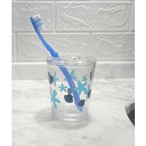 Diş Fırçalık Benekli 2 Desen Banyo Aksesuarı