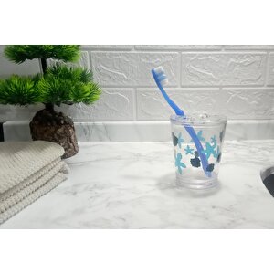 Diş Fırçalık Benekli 2 Desen Banyo Aksesuarı