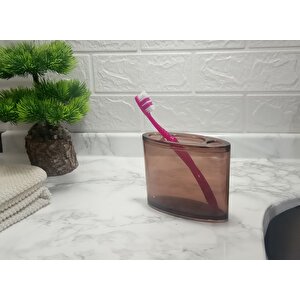 Diş Fırçalık Kahverengi Banyo Aksesuarı