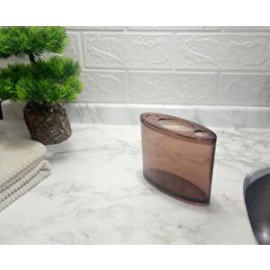 Diş Fırçalık Kahverengi Banyo Aksesuarı