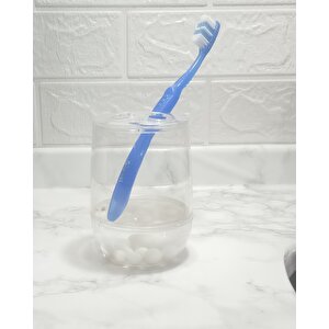 Diş Fırçalık Beyaz Boncuklu Banyo Aksesuarı