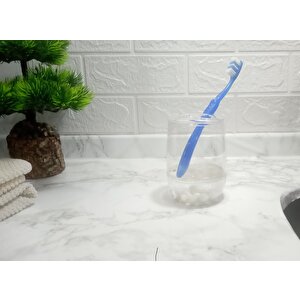 Diş Fırçalık Beyaz Boncuklu Banyo Aksesuarı