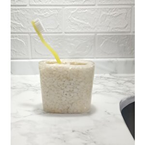 Diş Fırçalık Deniz Taşı El Yapımı 400 Gr Banyo Aksesuarı