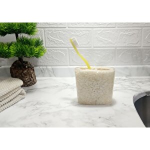 Diş Fırçalık Deniz Taşı El Yapımı 400 Gr Banyo Aksesuarı
