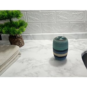 Diş Fırçalık Örgü Desenli Banyo Aksesuarı