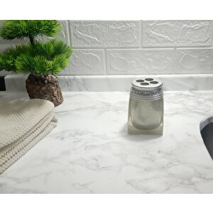 Diş Fırçalık Taşlı Gümüş Model Banyo Aksesuarı