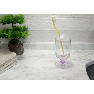 Diş Fırçalık Mor Damlalı  Banyo Aksesuarı