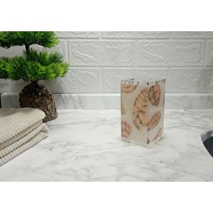 Diş Fırçalık Kumaş İstiridye Desenli Banyo Aksesuarı