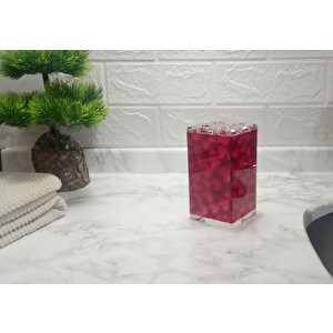 Diş Fırçalık Kalpli Kumaş Desenli Banyo Aksesuarı