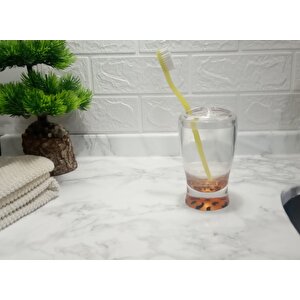 Diş Fırçalık Leopar Desenli Banyo Aksesuarı