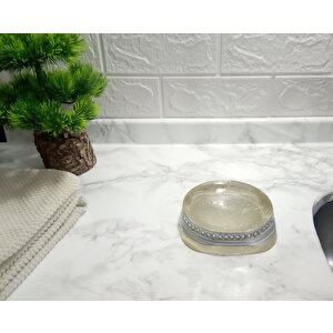 Sabunluk Taşlı Gümüş Model Banyo Aksesuarı