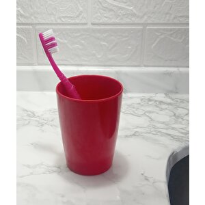 Diş Macunu Kabı Kırmızı Renkli Melamin Banyo Aksesuarı