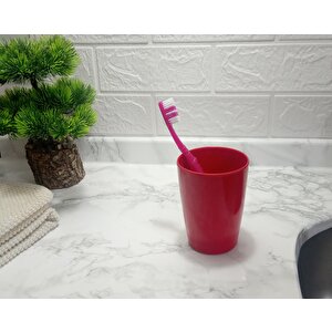 Diş Macunu Kabı Kırmızı Renkli Melamin Banyo Aksesuarı