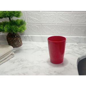 Diş Macunu Kabı Kırmızı Renkli Melamin Banyo Aksesuarı