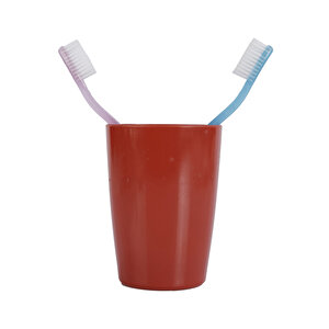Diş Macunu Kabı Kırmızı Renkli Melamin Banyo Aksesuarı