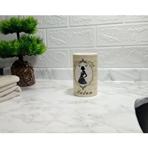 Diş Fırçalık Madam Desenli Banyo Aksesuarı
