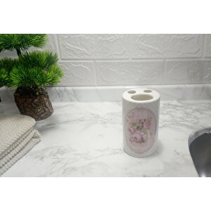 Diş Fırçalık Bahar Desenli Banyo Aksesuarı