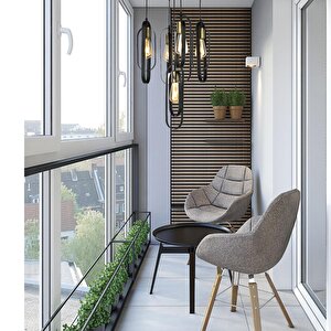 Koza 5li Yuvarlak Siyah Modern Genç Odası Mutfak Retro Salon Sarkıt Avize
