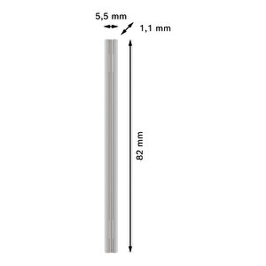 Planya Bıçağı Düz Sert Metal 40