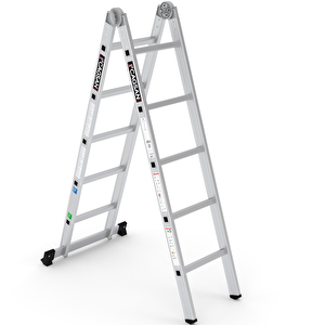 2x5 Basamaklı Folde - Katlanır Merdiven K3 2x5 Basamak
