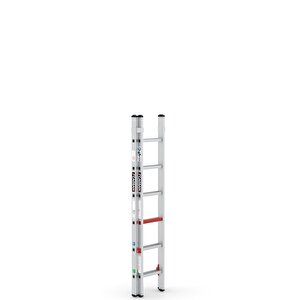 2x6 Basamaklı İki Parçalı Alüminyum Merdiven (ts6040) 2x6 Basamak