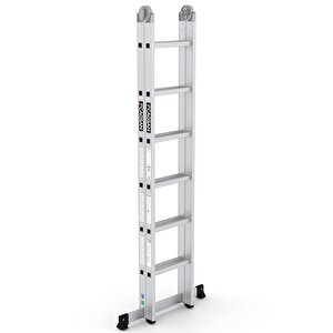 2x6 Basamaklı Folde - Katlanır Merdiven K4 2x6 Basamak
