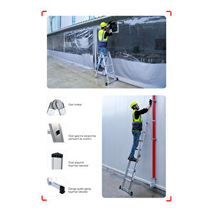 Çağsan 2x6 Basamaklı Folde - Katlanır Merdiven K4