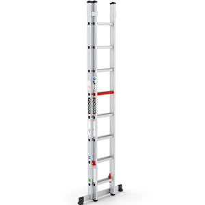 2x8 Basamaklı Duo - İki Parçalı Alüminyum Merdiven Ts6050 2x8  Basamak