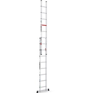 2x8 Basamaklı Duo - İki Parçalı Alüminyum Merdiven Ts6050 2x8  Basamak