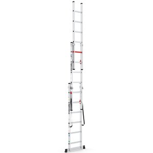 3x6 Basamaklı Üç Parçalı Çok Amaçlı Alüminyum Merdiven (ts6160)