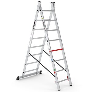 2x8 Basamaklı Polysafe - Çok Amaçlı İskele Merdiven Pl003