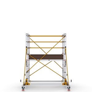 Çağsan 2x8 Basamaklı 4,7 M Çalışma Yüksekliği Telesafe Xln - İki Parçalı Alüminyum İskele S004_xln