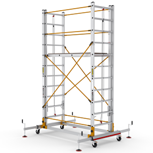 Çağsan 2x11 Basamaklı 6,4 M. Çalışma Yüksekliği Telesafe Xl_fp - İki Parçalı Alüminyum İskele S006_xl_fp