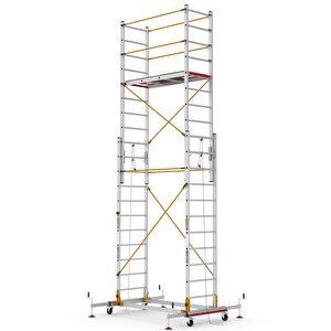 Çağsan 2x11 Basamaklı 6,4 M. Çalışma Yüksekliği Telesafe Xl_fp - İki Parçalı Alüminyum İskele S006_xl_fp