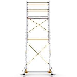 Çağsan 2x11 Basamaklı 6,4 M. Çalışma Yüksekliği Telesafe Xl_fp - İki Parçalı Alüminyum İskele S006_xl_fp