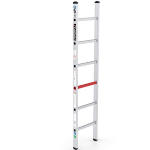 Çağsan 6 Basamaklı Mono - Tek Parçalı Alüminyum Merdiven T6020