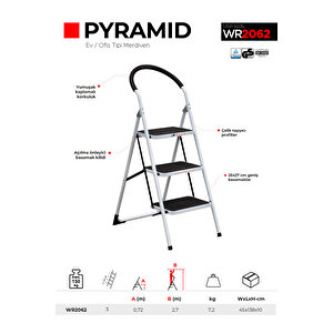 3 Basamaklı Pyramid Ev Tipi Merdiven (wr2062)