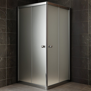 Duşakabin Kare Buzlu - Ölçü : 100x100 100x100 cm