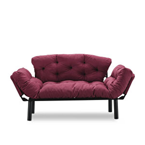 Nitta İkili Kanepe Bordo Bordo