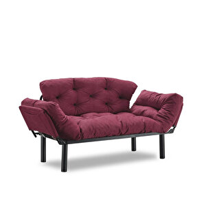 Nitta İkili Kanepe Bordo