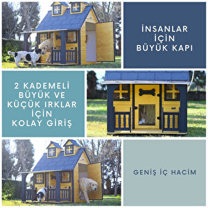 Ultra Lüks Ahşap Köpek Kulübesi (evi) (gold Edition)