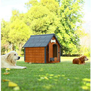 Mandu Isı Yalıtımlı Ahşap Köpek Kulübesi ''large''