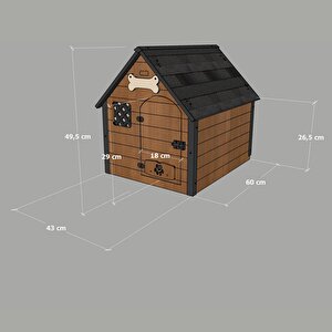 Isı Yalıtımlı Ahşap Köpek Kulübesi ''small''