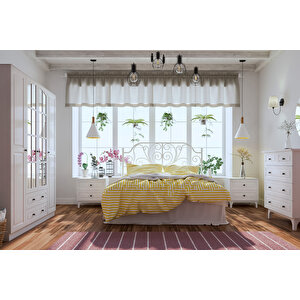 Beyza Country 4 Kapak 2 Çekmeceli Gardırop 210cm